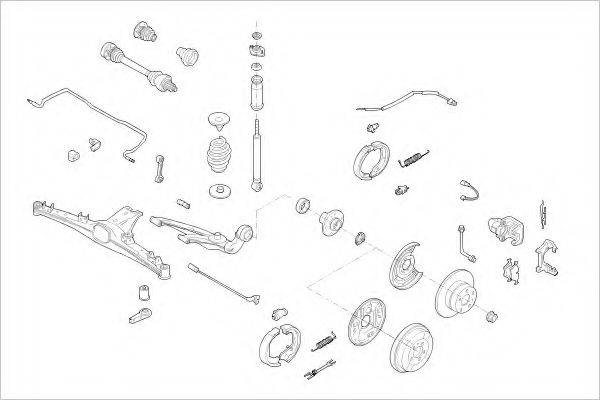 DELPHI BMW03824R Підвіска колеса