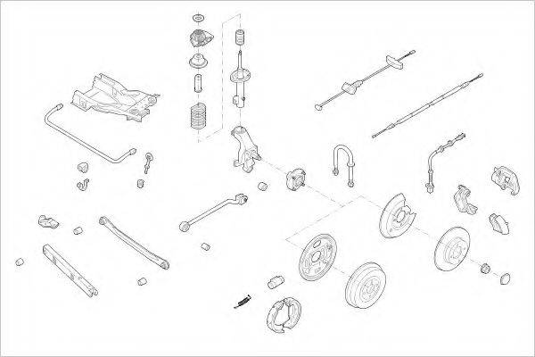 DELPHI FORD05344R Підвіска колеса