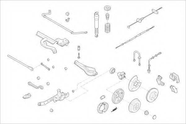 DELPHI FORD10238R Підвіска колеса