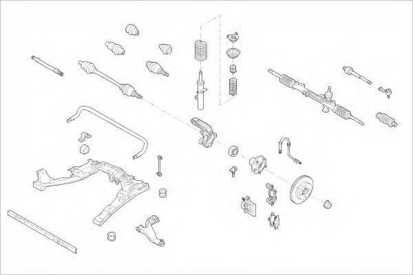 DELPHI FORD18271F Підвіска колеса