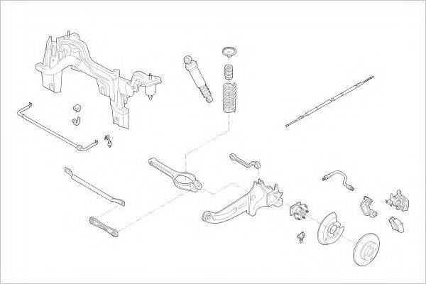 DELPHI FORD16634R Підвіска колеса