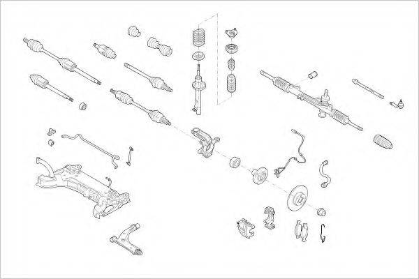 DELPHI FORD18329F Підвіска колеса