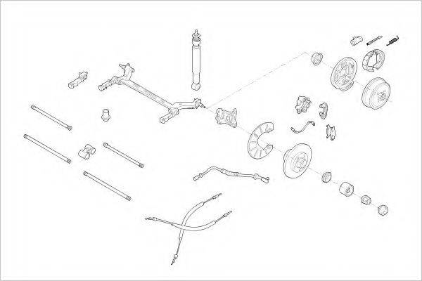 DELPHI RENA02063R Підвіска колеса