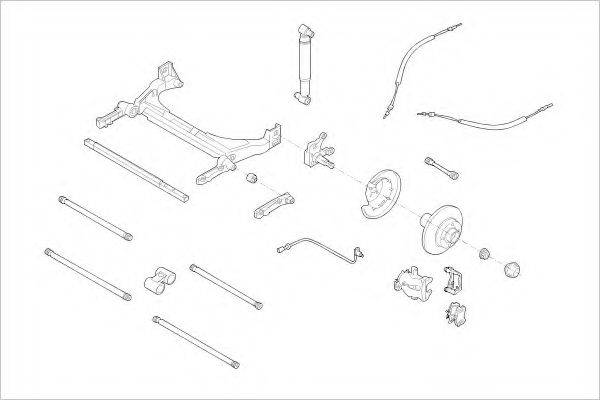 DELPHI RENA16231R Підвіска колеса