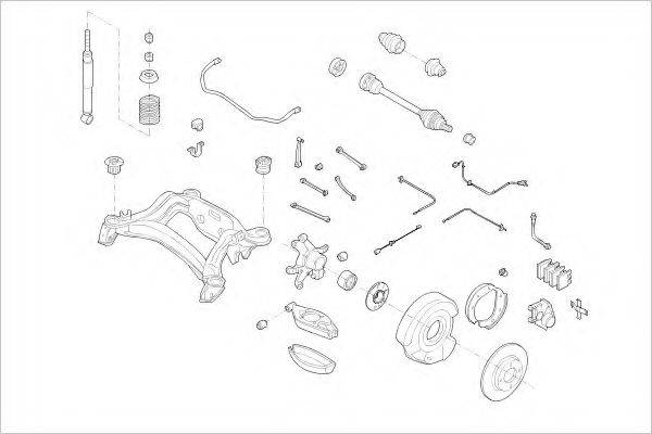 DELPHI MERC00319R Підвіска колеса