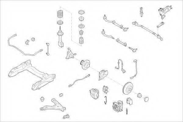 DELPHI OPEL01223F Підвіска колеса