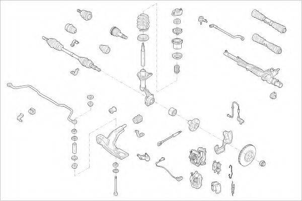 DELPHI OPEL00634F Підвіска колеса