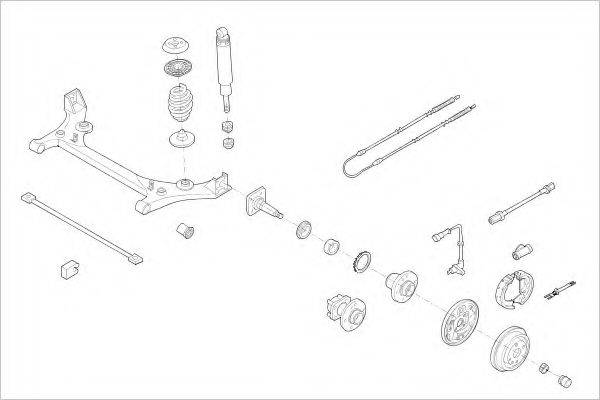 DELPHI OPEL00606R Підвіска колеса