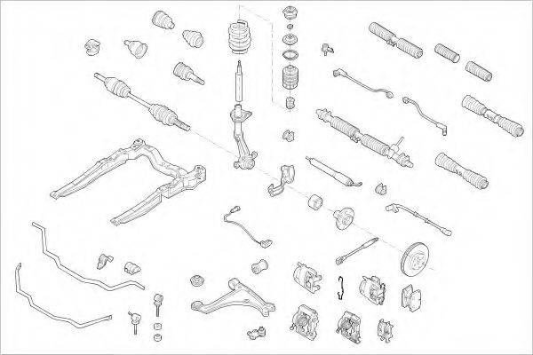 DELPHI OPEL04742F Підвіска колеса