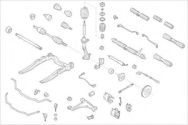 DELPHI OPEL07186F Підвіска колеса