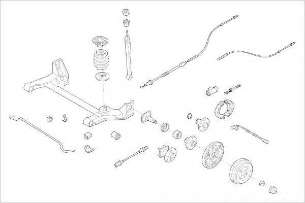 DELPHI OPEL00993R Підвіска колеса