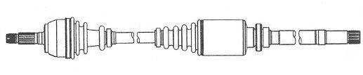 FARCOM 122457 Приводний вал