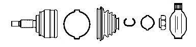 FARCOM 134005 Шарнірний комплект, приводний вал