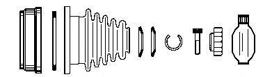 FARCOM 134352 Шарнірний комплект, приводний вал