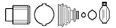 FARCOM 134504 Шарнірний комплект, приводний вал