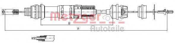 METZGER 112281 Трос, управління зчепленням