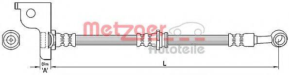 METZGER 4110139 Гальмівний шланг