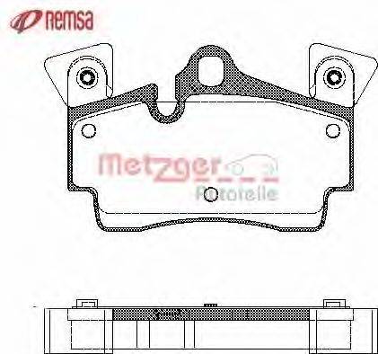 METZGER 1170762 Комплект гальмівних колодок, дискове гальмо