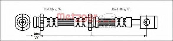 METZGER 4111991 Гальмівний шланг