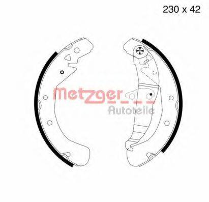 METZGER MG672 Комплект гальмівних колодок