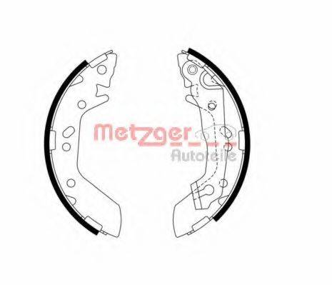 METZGER MG974 Комплект гальмівних колодок