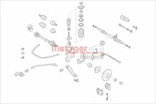 METZGER OLA2V Підвіска колеса