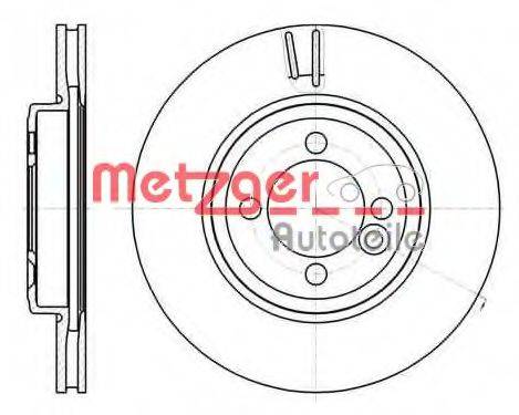 METZGER 6108110 гальмівний диск