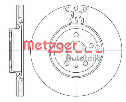 METZGER 631610 гальмівний диск