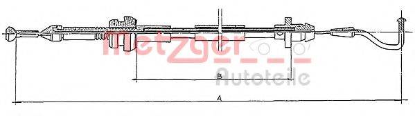 METZGER 11087 Тросик газу