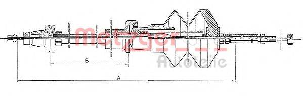 METZGER 19035 Тросик газу