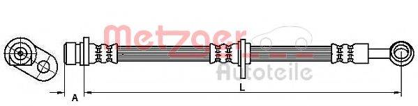 METZGER 4115190 Гальмівний шланг