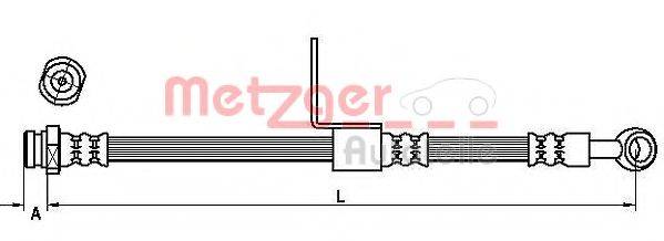 METZGER 4110661 Гальмівний шланг