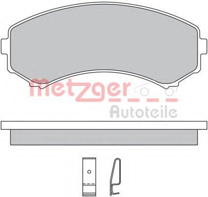 METZGER 1170450 Комплект гальмівних колодок, дискове гальмо