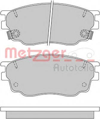 METZGER 1170461 Комплект гальмівних колодок, дискове гальмо