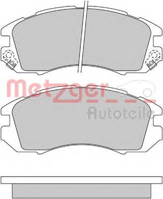 METZGER 1170474 Комплект гальмівних колодок, дискове гальмо