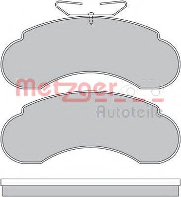 METZGER 1170485 Комплект гальмівних колодок, дискове гальмо