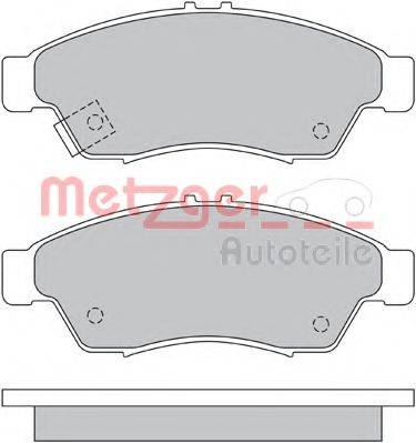 METZGER 1170584 Комплект гальмівних колодок, дискове гальмо