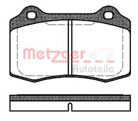 METZGER 1170725 Комплект гальмівних колодок, дискове гальмо