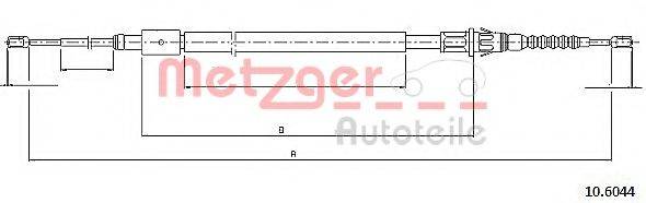 METZGER 106044 Трос, стоянкова гальмівна система