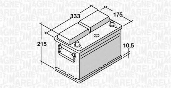 MAGNETI MARELLI 068100072010 Стартерна акумуляторна батарея