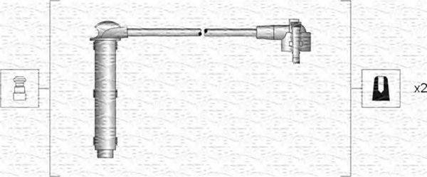 MAGNETI MARELLI 941318111127 Комплект дротів запалювання