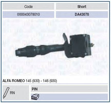 MAGNETI MARELLI 000043078010 Вимикач на колонці кермового керування