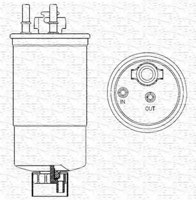 MAGNETI MARELLI 213908536000 Паливний фільтр