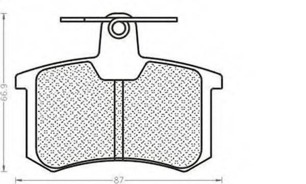 MAGNETI MARELLI 430216170925 Комплект гальмівних колодок, дискове гальмо