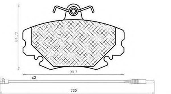 MAGNETI MARELLI 430216171182 Комплект гальмівних колодок, дискове гальмо