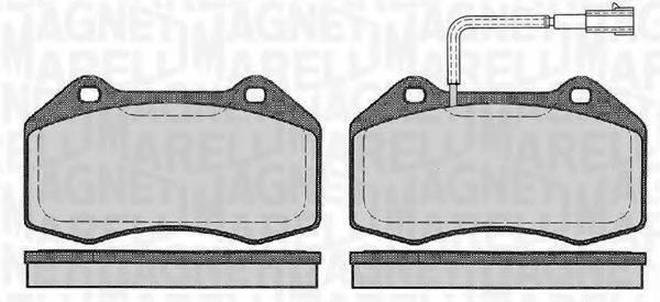 MAGNETI MARELLI 363916060127 Комплект гальмівних колодок, дискове гальмо