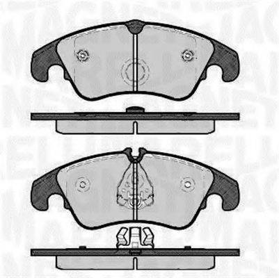 MAGNETI MARELLI 363916060140 Комплект гальмівних колодок, дискове гальмо