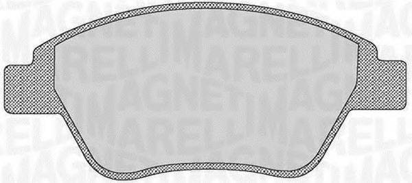 MAGNETI MARELLI 363916060176 Комплект гальмівних колодок, дискове гальмо