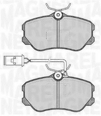 MAGNETI MARELLI 363916060226 Комплект гальмівних колодок, дискове гальмо