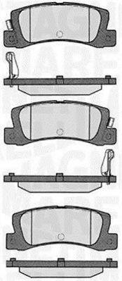 MAGNETI MARELLI 363916060292 Комплект гальмівних колодок, дискове гальмо